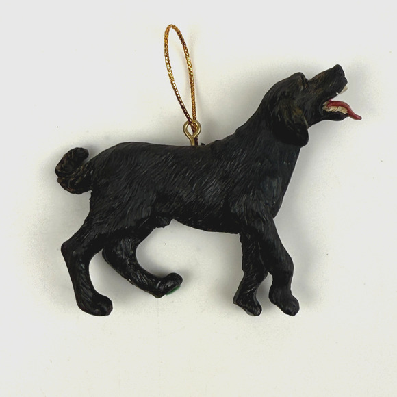 Rick Rowley Black Lab Dog Panting Ornament Made In USA Christmas Holiday - Picture 6 of 11